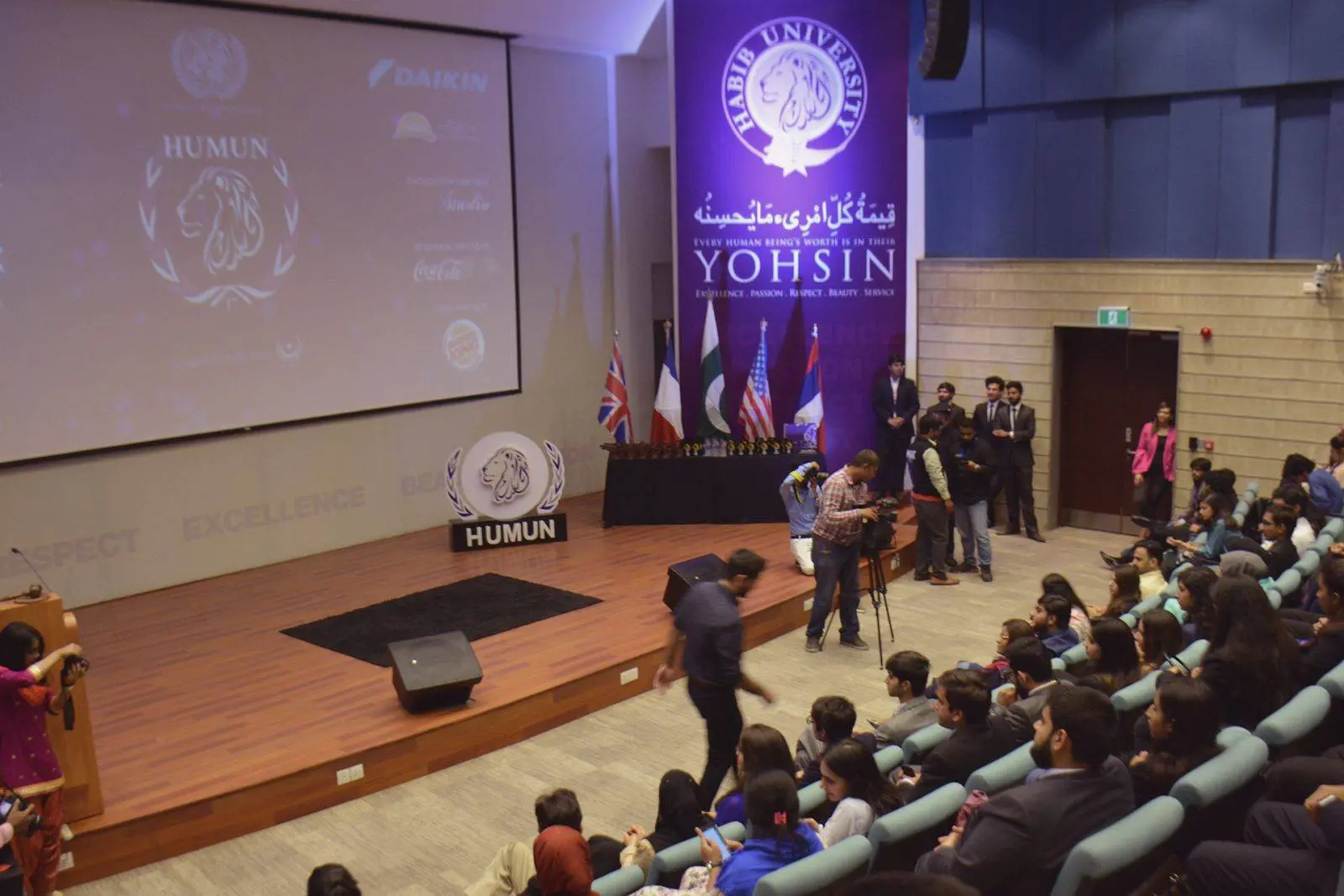 Attendants at Habib University’s First HUMUN