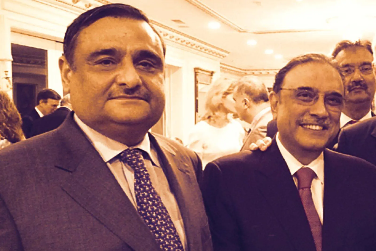 Dr Asim Hussain with Asif Zardari : Sindh Higher Education Commission