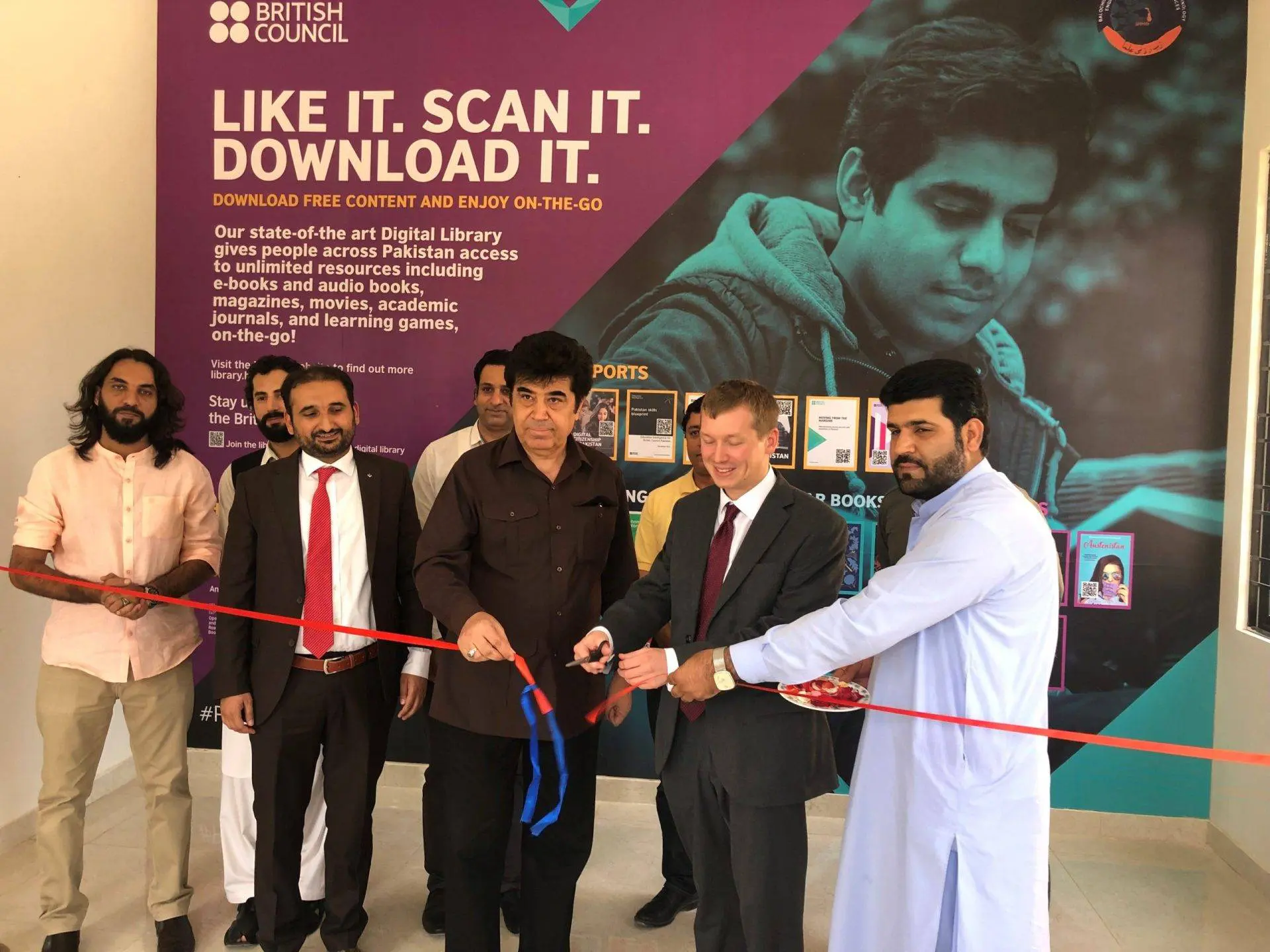 British Council’s Digital Library Wall