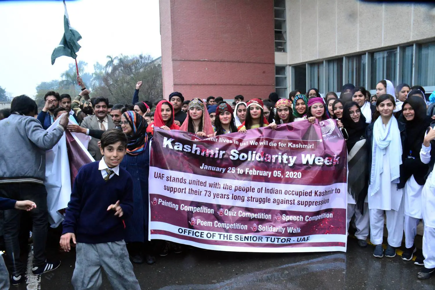 UAF Holds Walk To Mark Kashmir Solidarity Day
