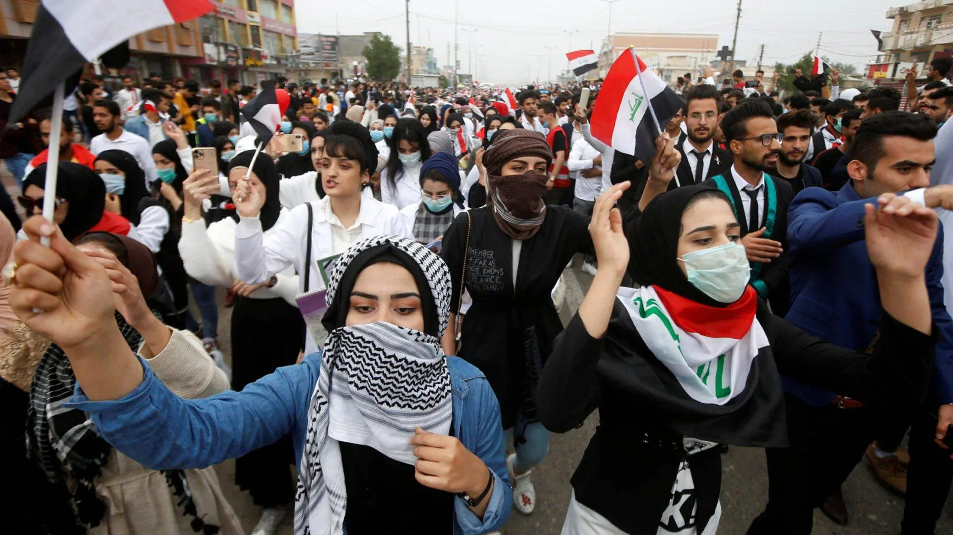 Iraqi Students Protest To Demand Rights