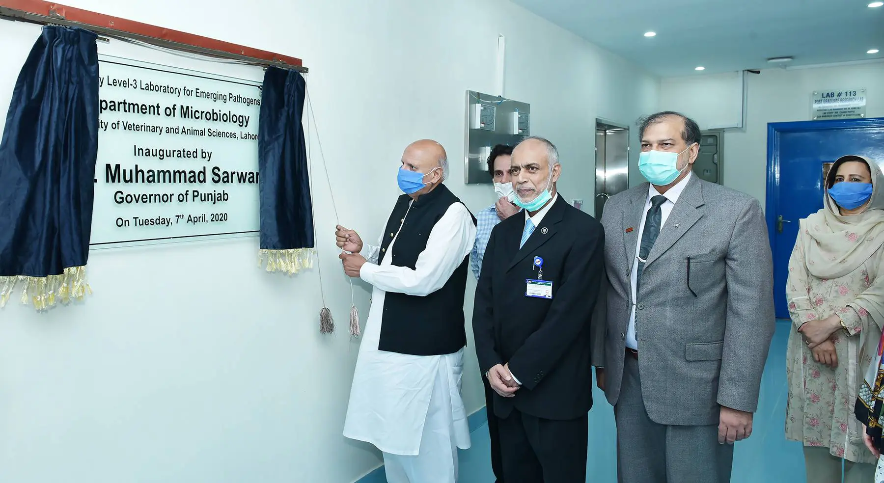 Governor Inaugurates New BSL-3 Lab For Emerging Pathogens At UVAS