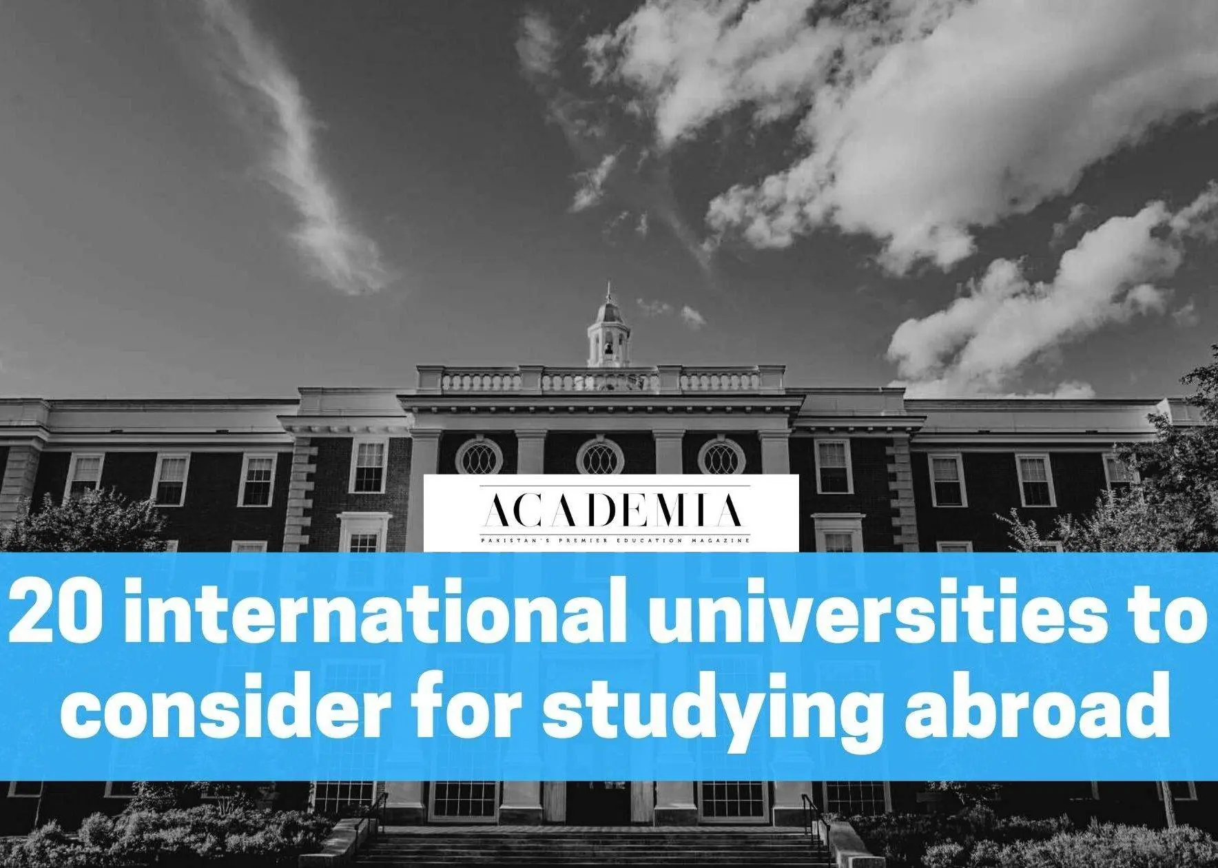 universities to consider for studying abroad