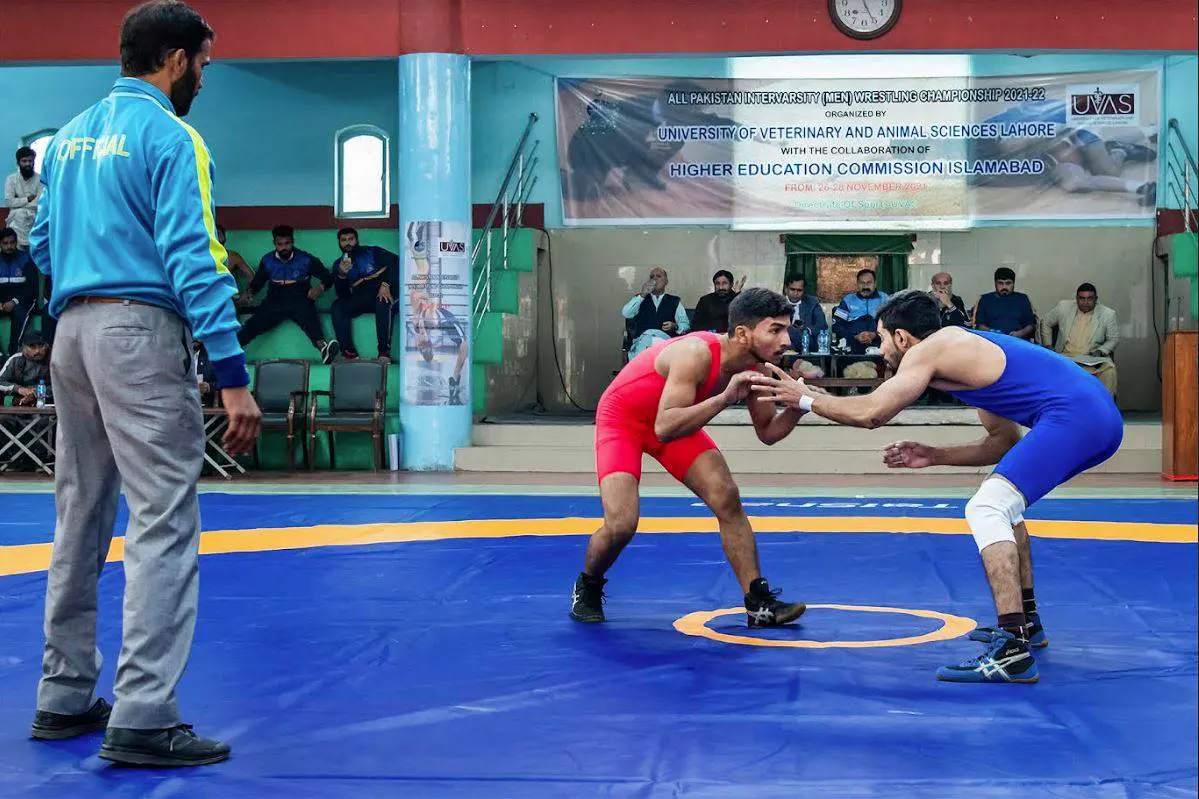 All Pakistan Inter-varsity Wrestling Championship 2021-22 begins at UVAS