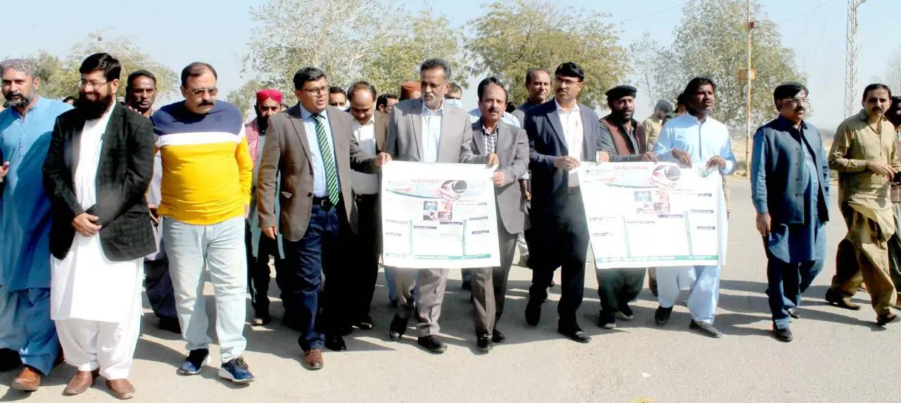 SU arranges anti-narcotics walk in an attempt to create awareness among varsity students