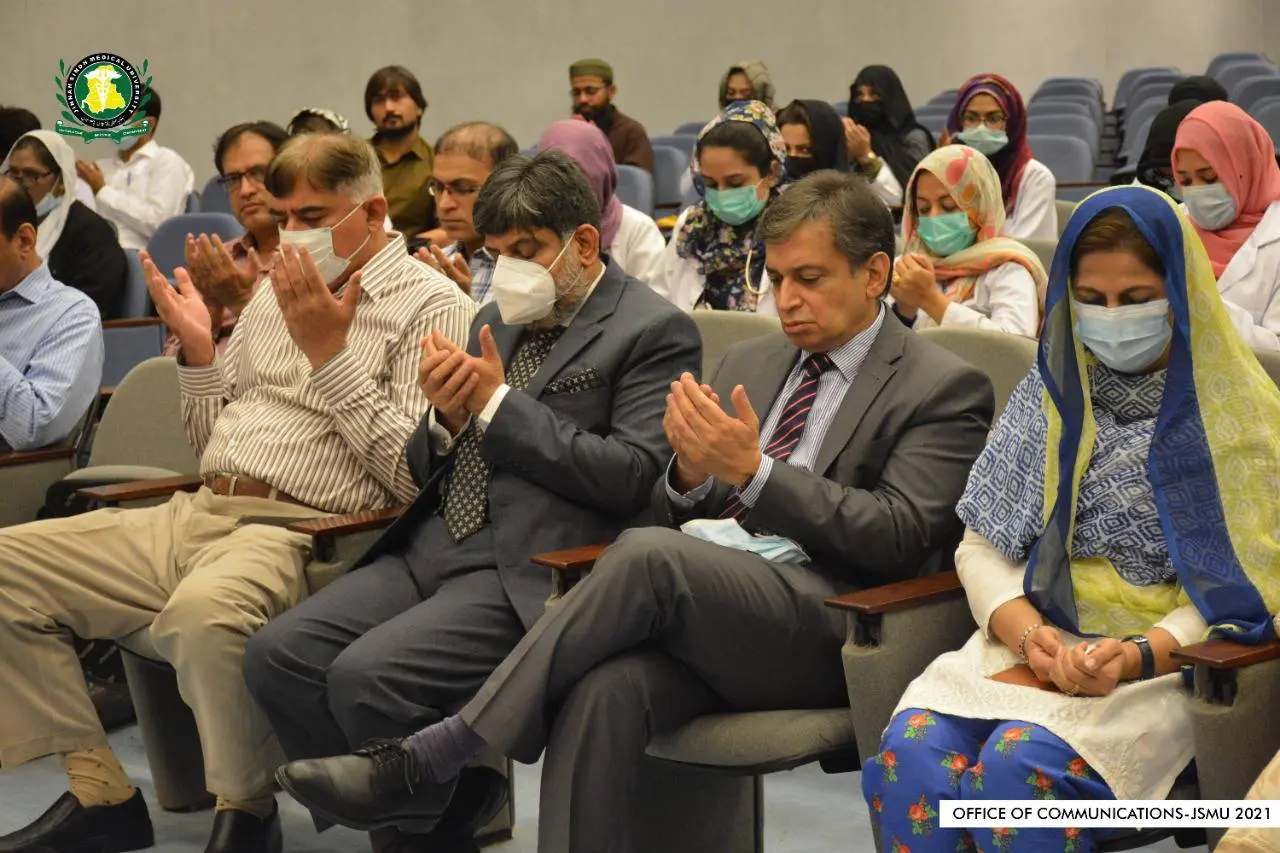 Condolence meeting held for Dr. Mehmood at Jinnah Postgraduate Medical Centre