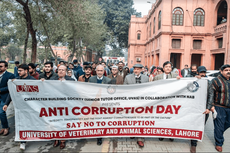 UVAS holds walk & seminar to mark Anti-Corruption Day