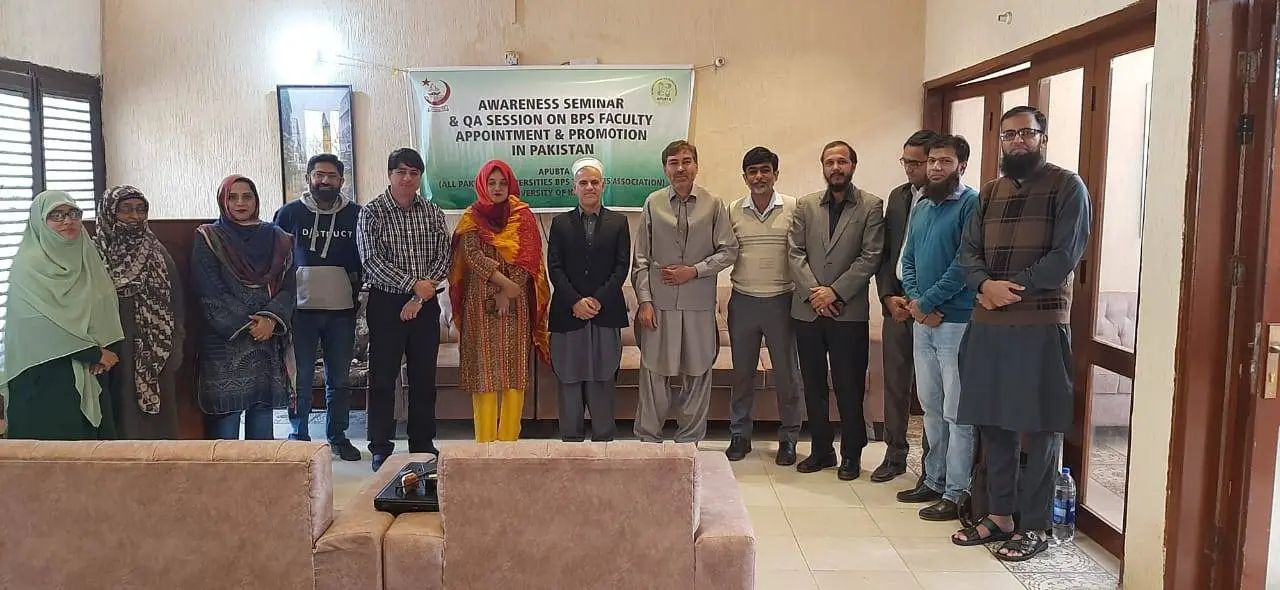 APUBTA cabinet called on the BPS faculty of university of Karachi