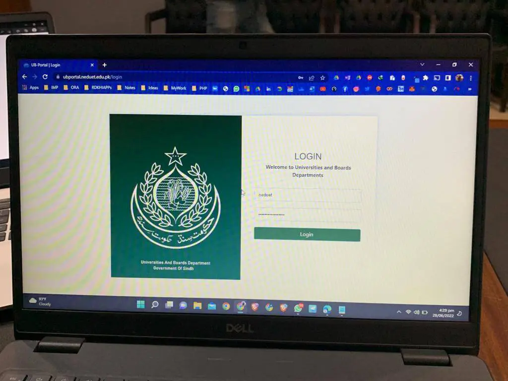 Sindh MIS portal