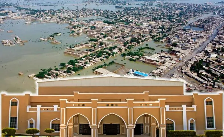 Sindh University flood relief