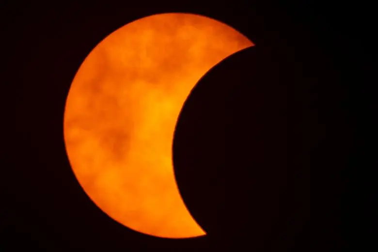 ISST partial solar eclipse