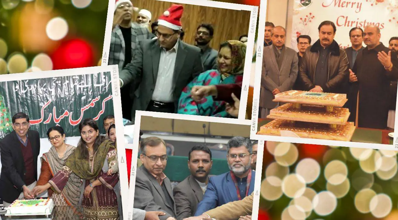 Educational Christmas with Christian employees