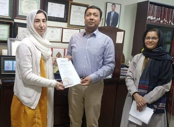 Pakistani student Commonwealth award