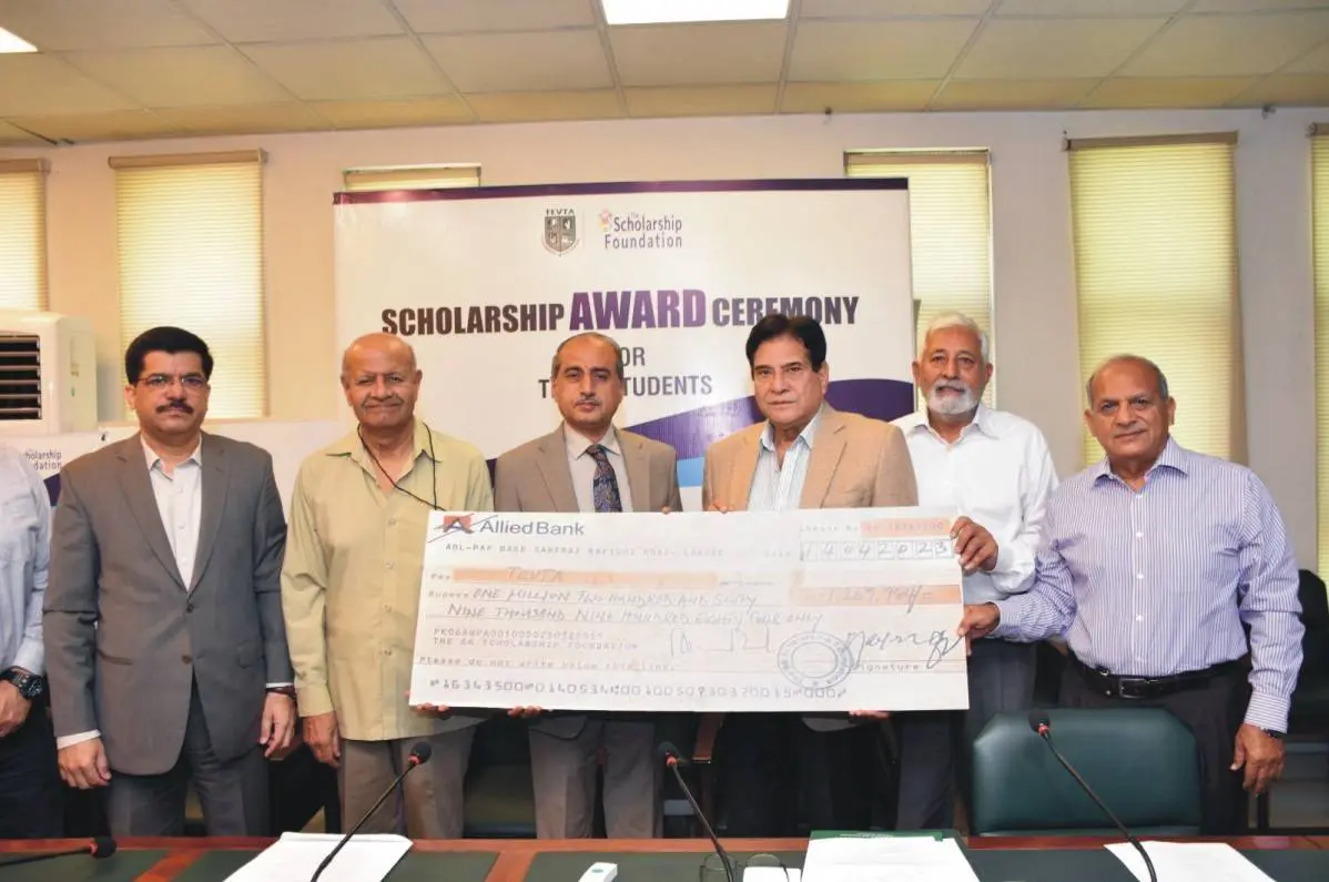 TEVTA receives 1.2 mln from 66 Foundation for orphan students