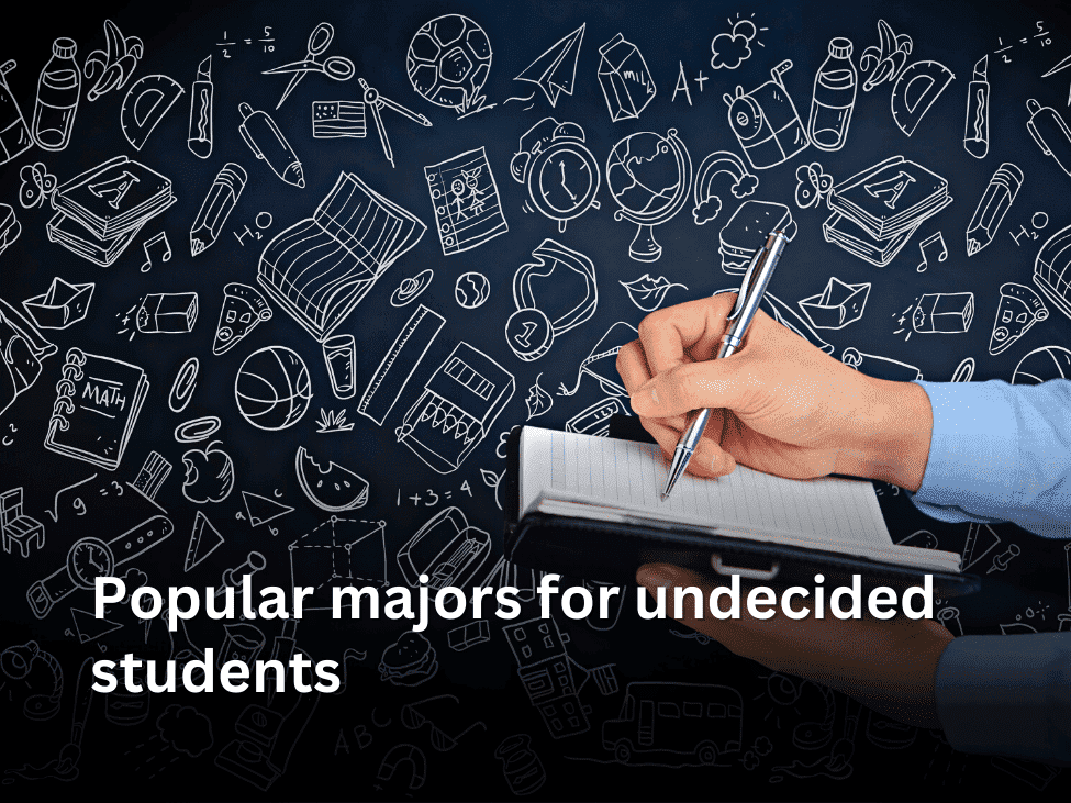 Popular majors for undecided students