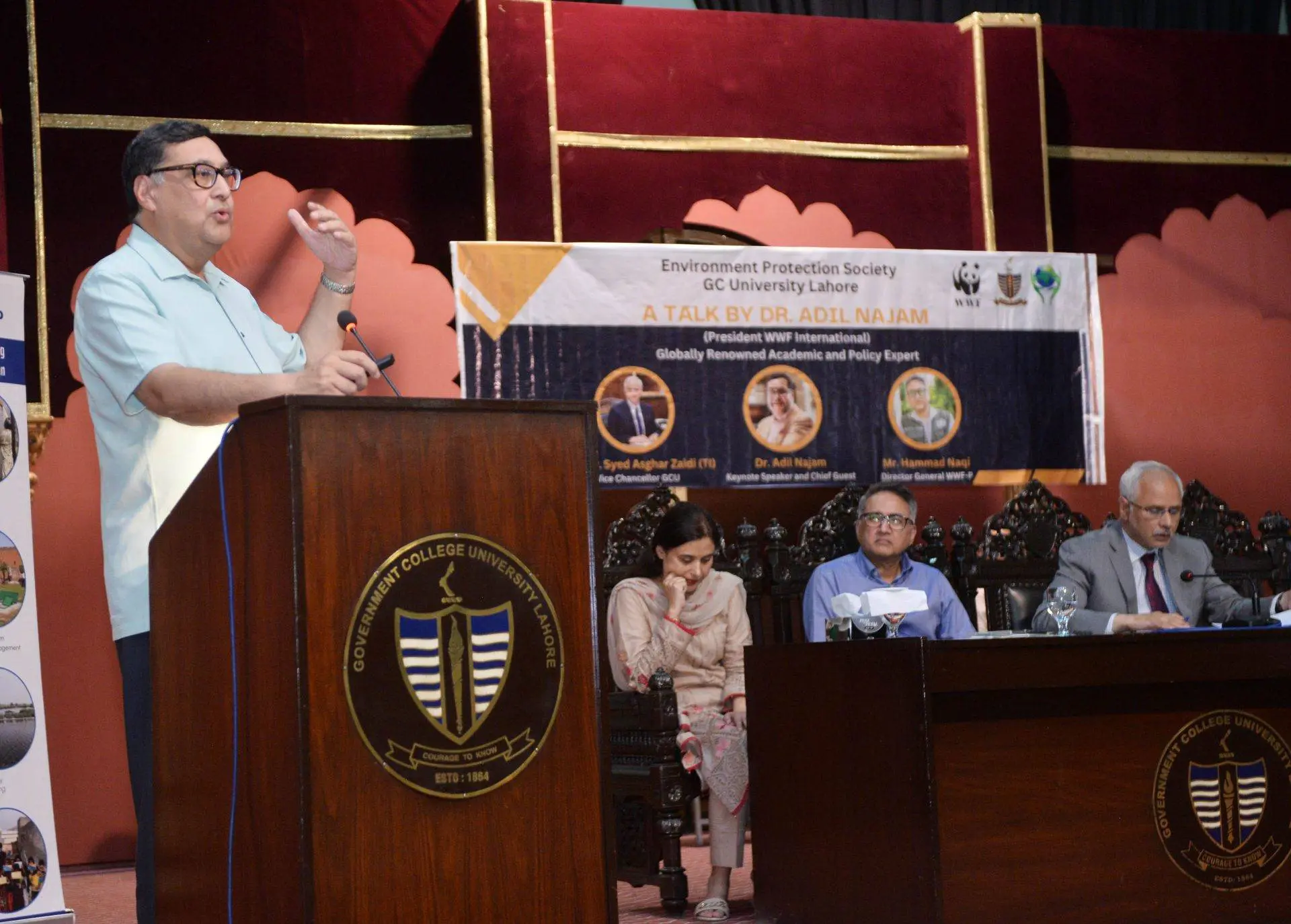 talk on climate action at GCU