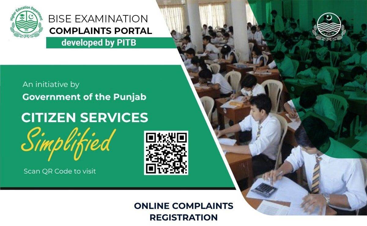 M Bise PITB And HED Launch BISE Examination Complaints Portal For Punjab