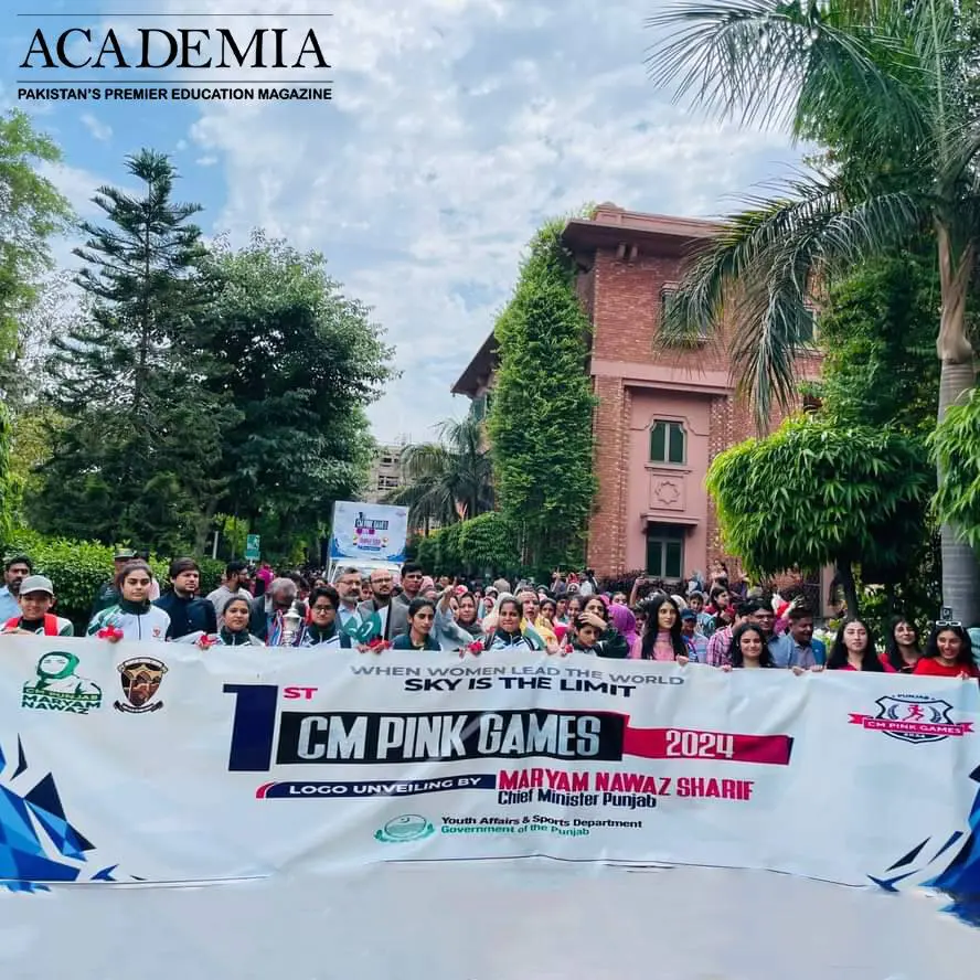 Trophy Tour of the 1st Chief Minister Pink Games at Lahore College for Women University