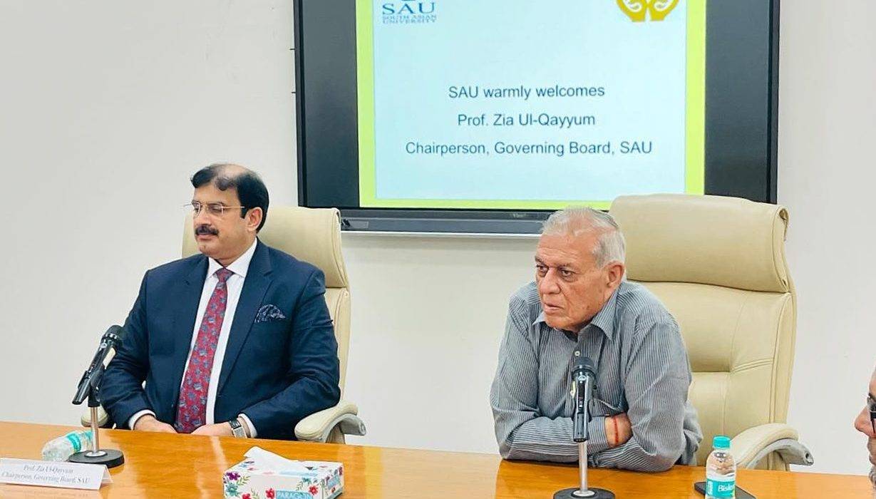 Dr Zia Ul-Qayyum Visits South Asian University