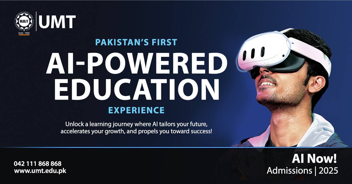 UMT Becomes Pakistan’s First Fully AI-Integrated University