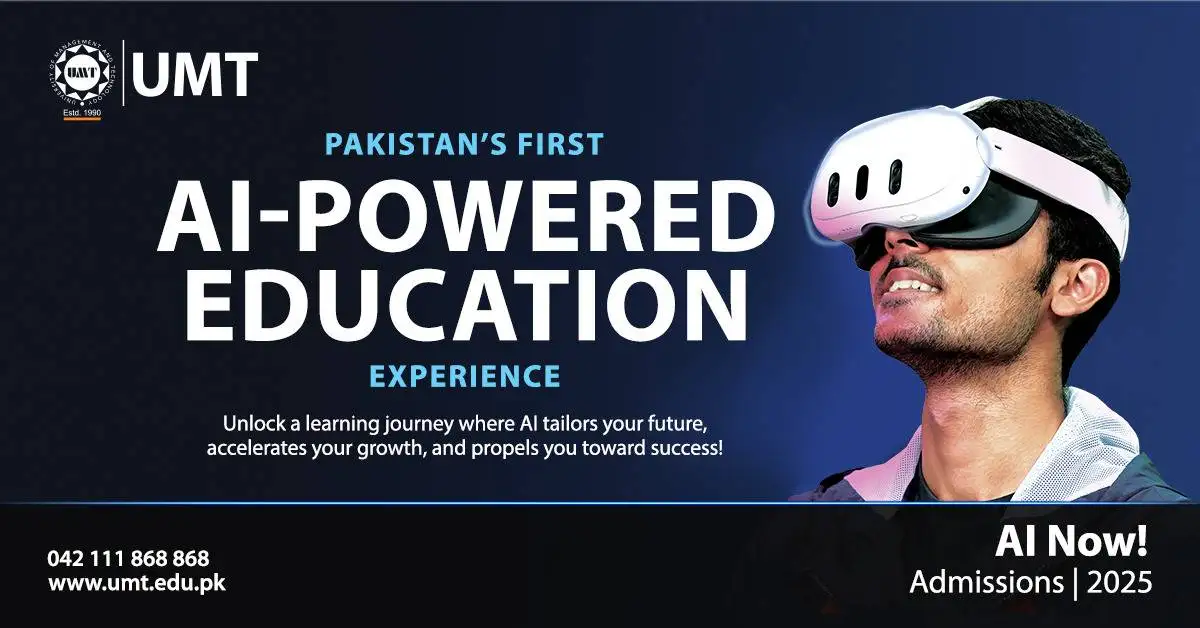 UMT Becomes Pakistan’s First Fully AI-Integrated University