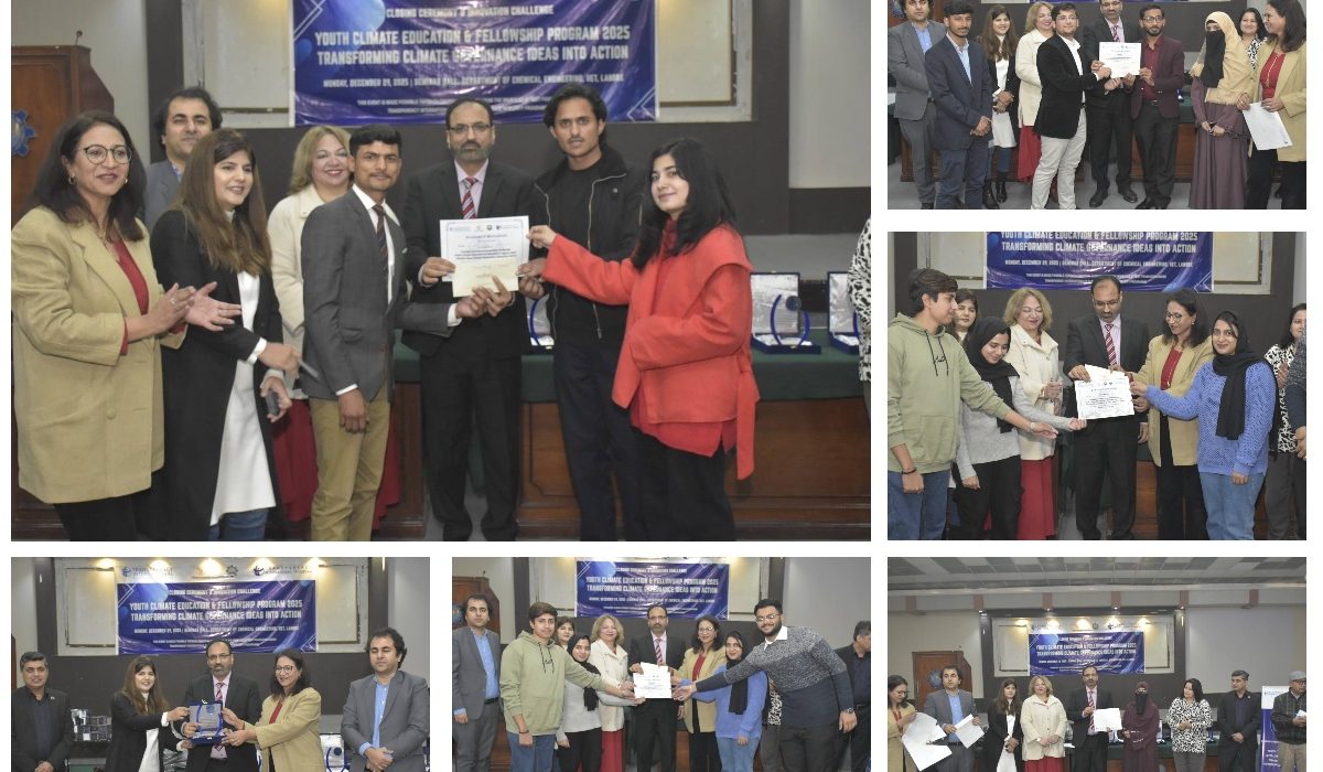 Youth Climate Fellowship 2025 Concludes with Innovation Challenge at UET Lahore