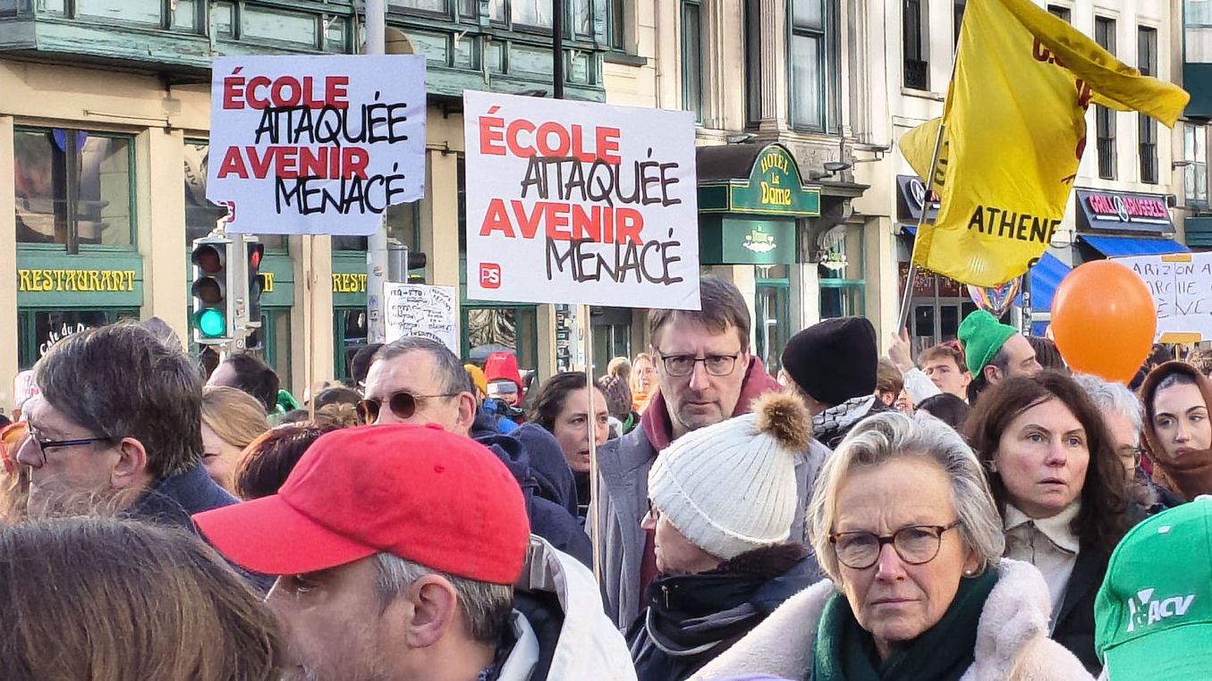 Belgium Student Protests Turn Violent